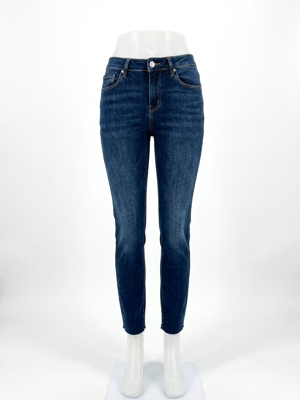 NEW RISEN salem mid rise straight leg jeans in dark wash